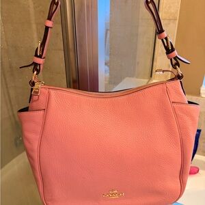 Coach Rori Pink Leather Shoulder Bag